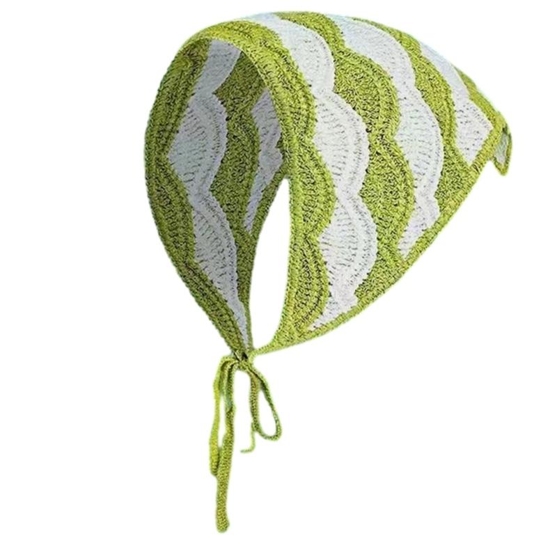 Women Floral Hairband Wrap Bohemia Triangle Headwraps Elaborate Head Scarf Turban Bandanas Hairband for Vacation