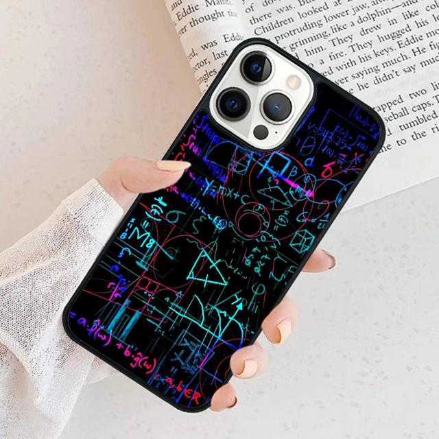 Physics Chemical Mathematics Phone Case For iPhone 17 Air 16 16e 15 14 plus 11 12 13 Pro max Bumper Shell Cover coque