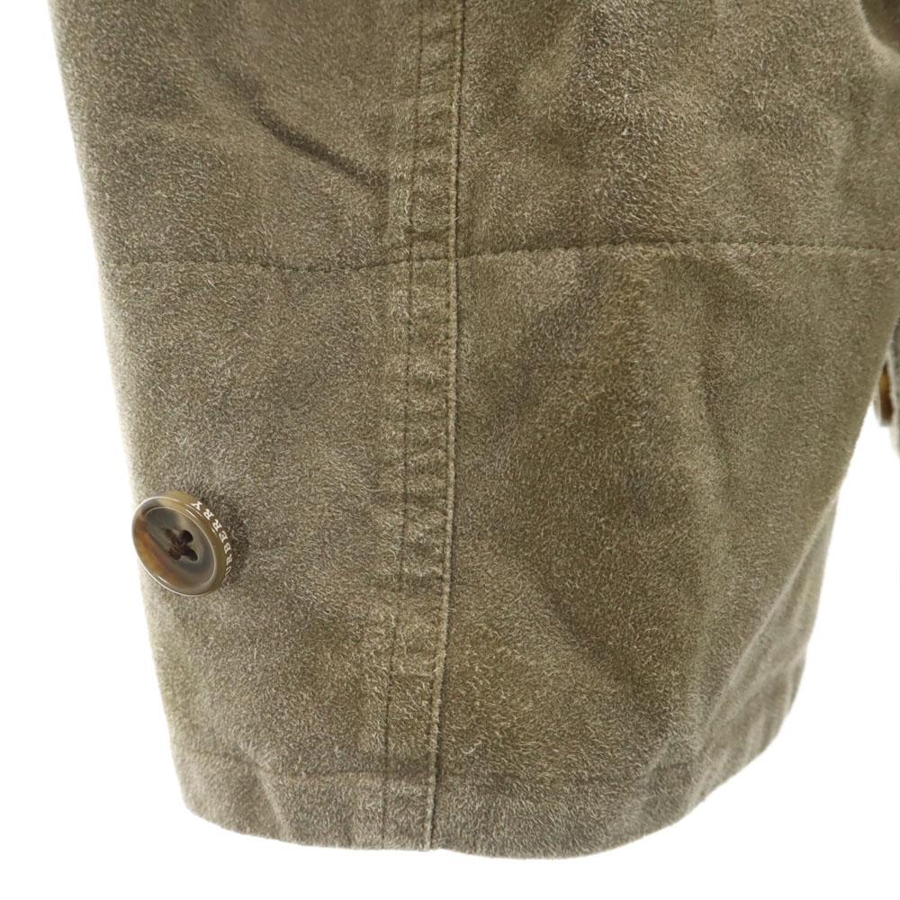 Burberry Sanyo Shokai Made in Japan Wildlederimitat Jacke L khaki Herren Gebraucht