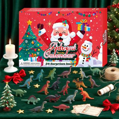 Yousheng Christmas Advent Calendar with 24 Animal Figures Daily Countdown To Christmas for Kids Interactive Parent-Child Fun Gift Collection