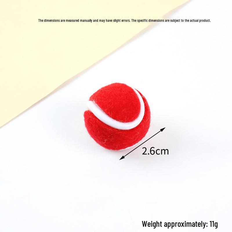 Hot-Selling Tennis Keychain Pendant: Simulation Tennis Toy Photography Prop