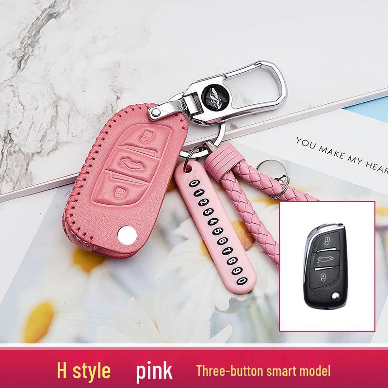 2020 Model Enhanced Car Key Case and Keychain