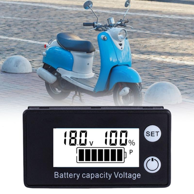 8V-100V Voltage Tester LCD Digital Electricity Meter Acid Lithium LiFe Digital Voltmeter for Automotive Application