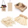 100 unidades Palitos de Picolé de Madeira Natural Palito de Madeira Colher de Sorvete Arte Manual Sorvete Cubo de Gelo Pirulito Ferramentas para Bolo 93mm
