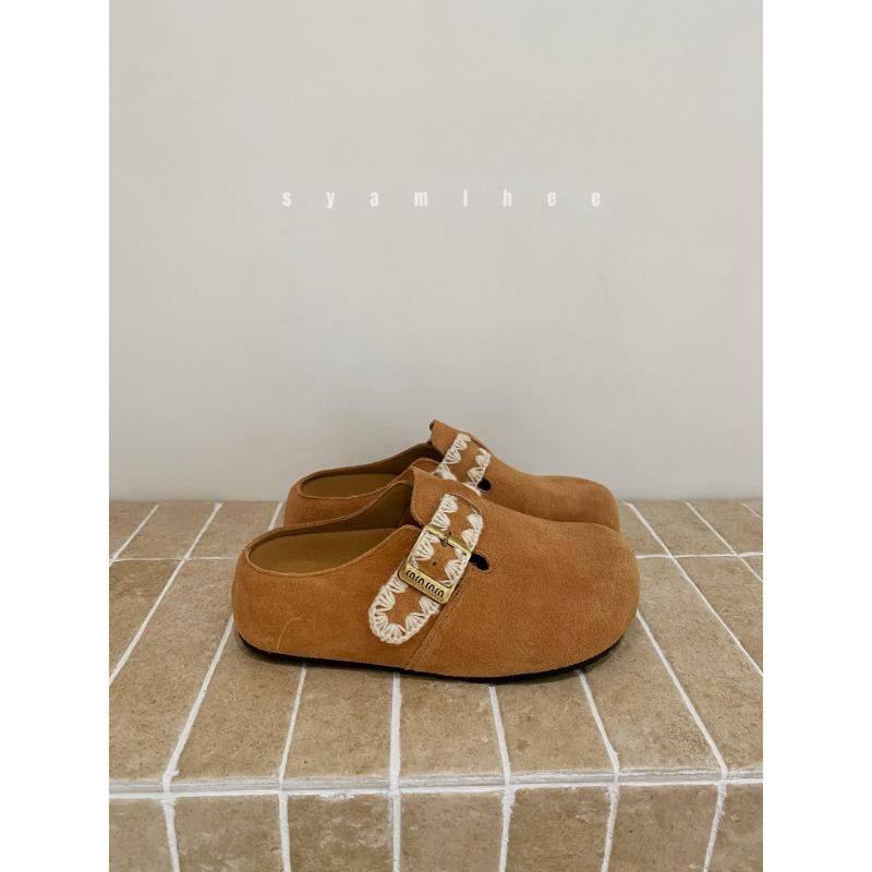 

Thick bottom heightening one pedal bag head half slippers women s summer wear new sandals 39 верблюд