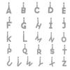 Minimalist Rhinestone Letter Pendant 26 Alphabet Charms For DIY Necklace Bracelet Personalized Jewelry Accessory