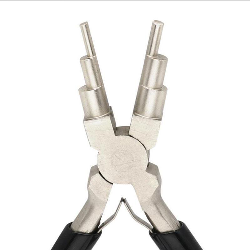 Wire Wrapping 6 w 1 Szczypce do gięcia drutu Narzędzie ręczne Jubilerstwo Szczypce okrągłe Odporne na zużycie Solidne Szczypce 6-stopniowe
