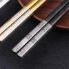 Hollow Luxury Engraving Chinese Korean Japanese Kitchen Supplies Flatware Chopsticks Tableware