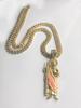 Dripping Religious St. Jude Alloy Pendant Men'S 8Mm Cuban Chain Hip Hop Necklace Personalized Vintage