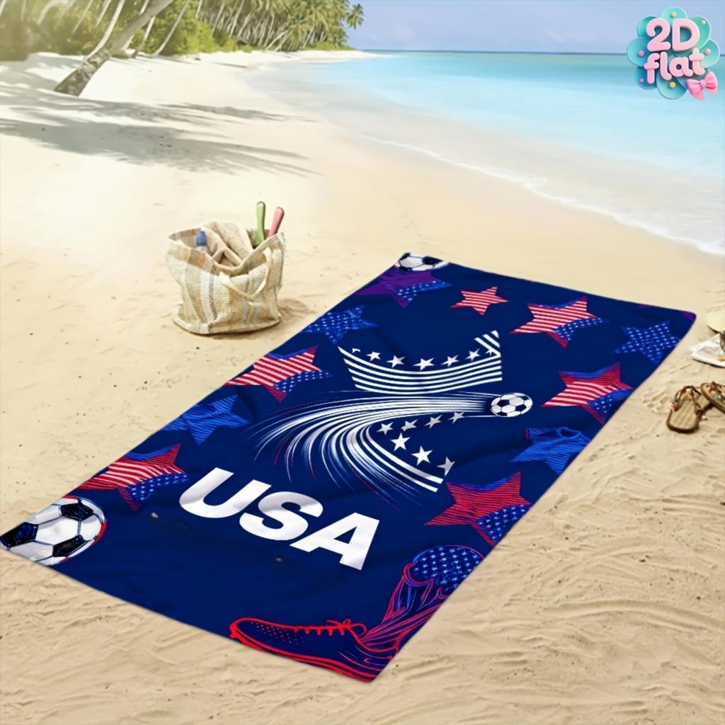 1pc Beach Towel,Maple & Zayu & Clutch Theme, Material,Warm and Portable,Soft and Comfortable,Daily Use,Graduation Gift
