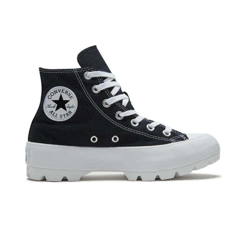 New Converse Chuck Taylor All Star Lugged Hi Black White Women's 565901C