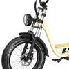 ONESPORT W77 20" Fat Tire Electric Bike for Adults, 48V 500W Motor, 90km Range, 7-Speed, Hydraulic Brakes,Off-Road & City E-Bike