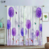 Flower Plant Three D Printing Curtain Rose Tulip Lily Daisy Bamboo Dandelion Fresh Pastoral Light Blocking Heat Insulation Curtain