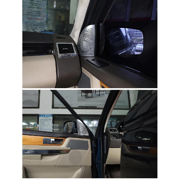 For Land Rover Range Rover Sport L320 2010-13 Stainless Steel Car Door Tweeter Audio Speaker Cover Trim Sticker Car Accessories