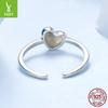Love Ring, Simple Personality, Exquisite Heart-Shaped Open Ring, Women'S Ring.