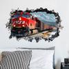 1set PVC Wall Stickers Wall Decoration Train 300x960mm 2pcs/set
