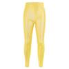 Leggings da Ballo e Yoga per Bambini in Lamina Dorata Lucida: Alta Elasticità, Traspirante