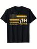 So God Made a Farmer American Flag Farm Patriotic TShirt 100 Cotton ONeck Short Sleeve Summer Casual Unisexs Tshirt