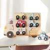 Wooden Cars Vehicle Set For Toddlers 1 To 3 Wooden City Cars And Trucks Toys For Boys Girls’ Educational Play