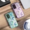 Oil Painting Flowers For Samsung Galaxy S10 4G S20 11E 30 S21 21Fe 22 S24 Pro S23 Ultra 5G S8 S9 Tempered Glass Phone Case