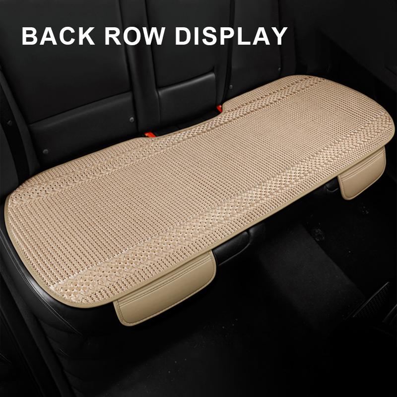 SEAMETAL Ice Silk Car Seat Cover Full Set Breathable Non-slip Car Seat Cover Protector Four Seasons Car Accessories