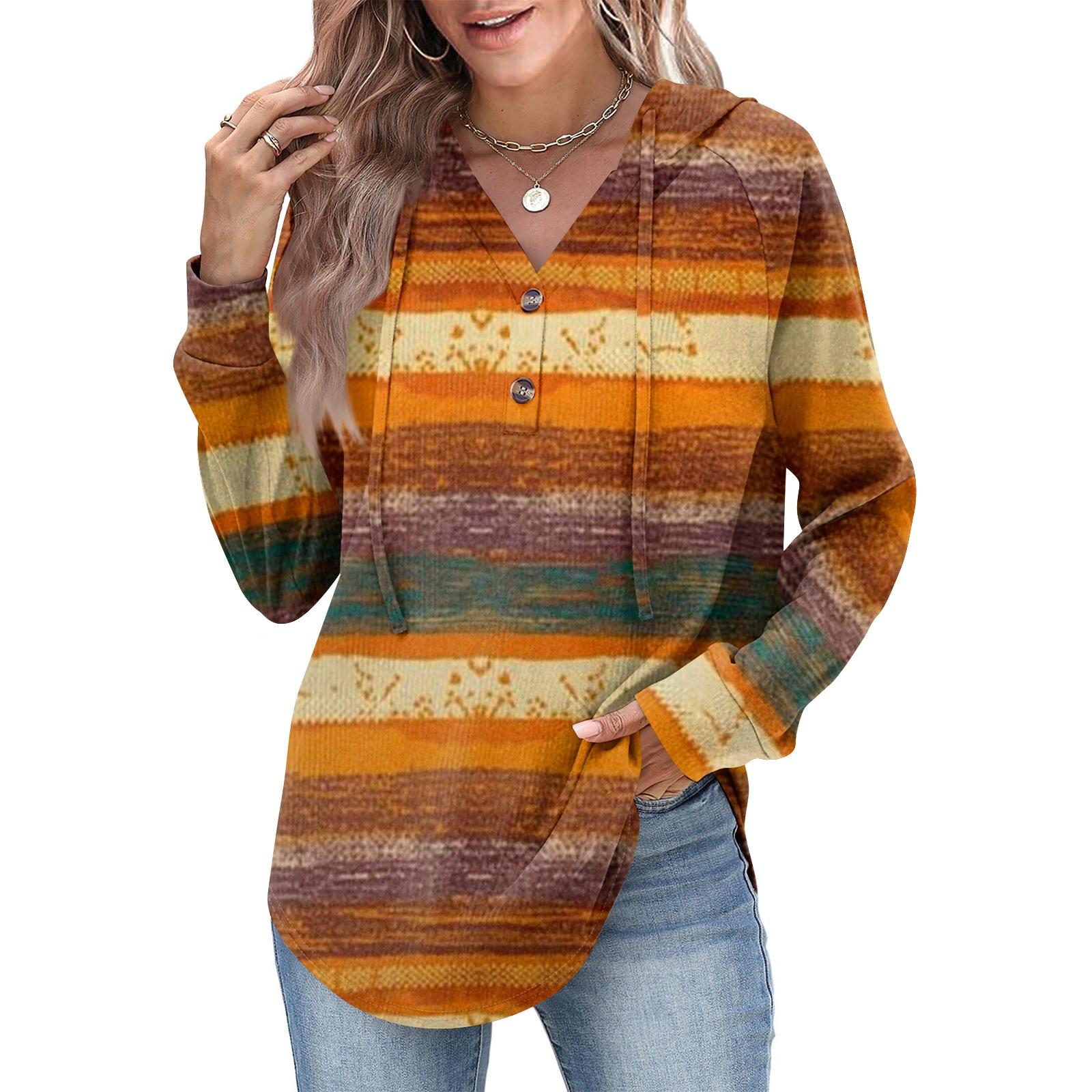 

Женская мода, женский легкий пуловер с длинными рукавами и карманами, толстовка с капюшоном в стиле консервативного стиля S жёлтый