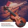 Wooden Mini Musical Instrument With Bow Collectible Figurines Mini Violin Replica  Room Decor