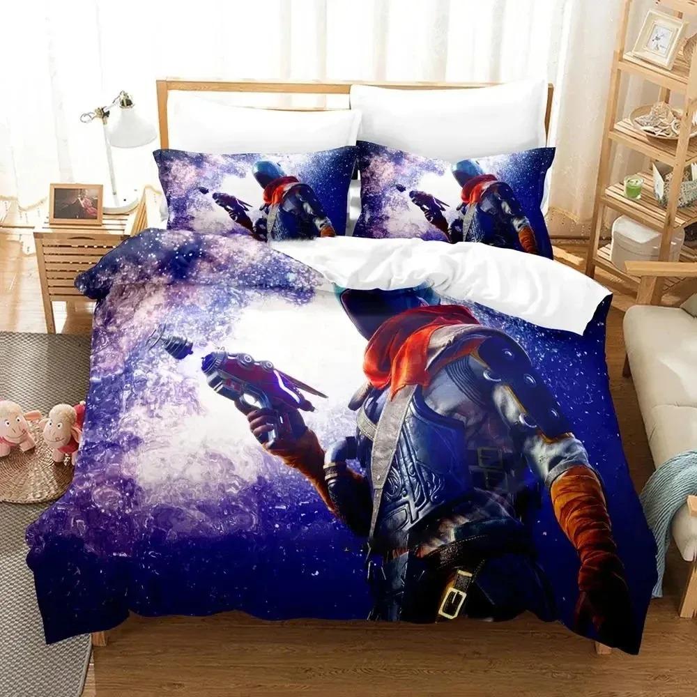 3D Print Game Outer Worlds Bedding Set Duvet Cover Bed Set Quilt Cover Pillowcase Comforter King Queen Size Boys Adult Bedding