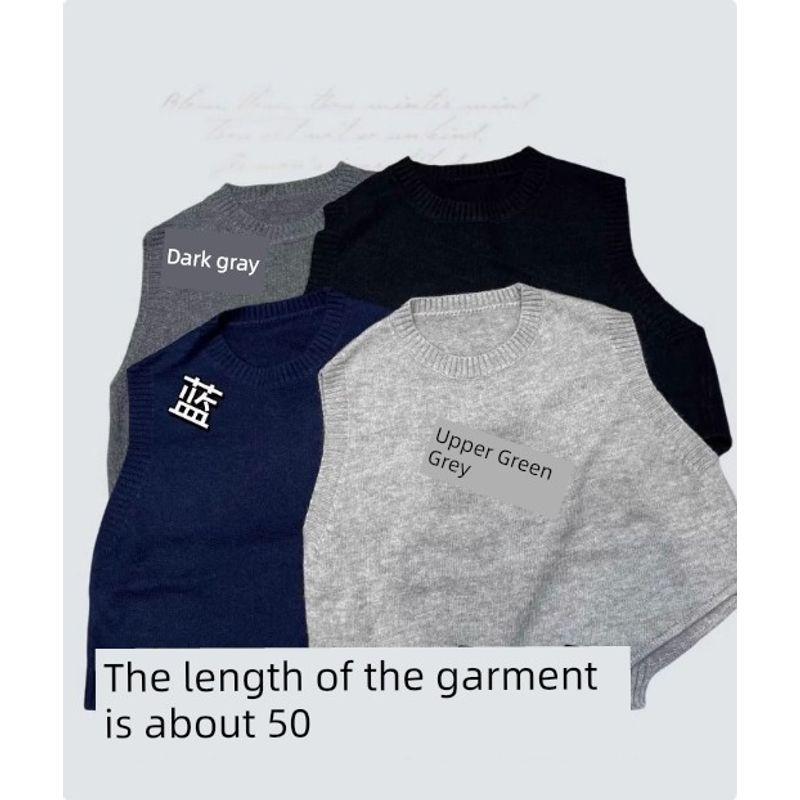 

Европейские товары Стильное асимметричное короткое бандажное платье Свитер-жилет Женский Осень и Зима Новое поступление Элегантный универсальный свитер Верхняя одежда Navy All yards