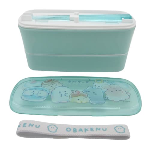 Kracks Obakenu 2-Tier Lunch Box, Mugyumugyu, Bento Box, Handmade Lunch, Lunch Box, 195696