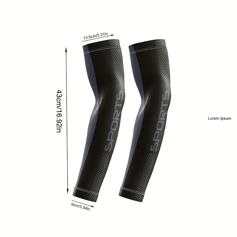 1 Pair Men's Cooling & Breathable Arm Sleeves | Quick-Dry Sports Compression Sleeves for Outdoor Cycling, Fishing & Motorcycling