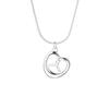 Korean version S925 sterling silver alkaline water knot necklace female niche design sense ins wind love line sense collarbone chain
