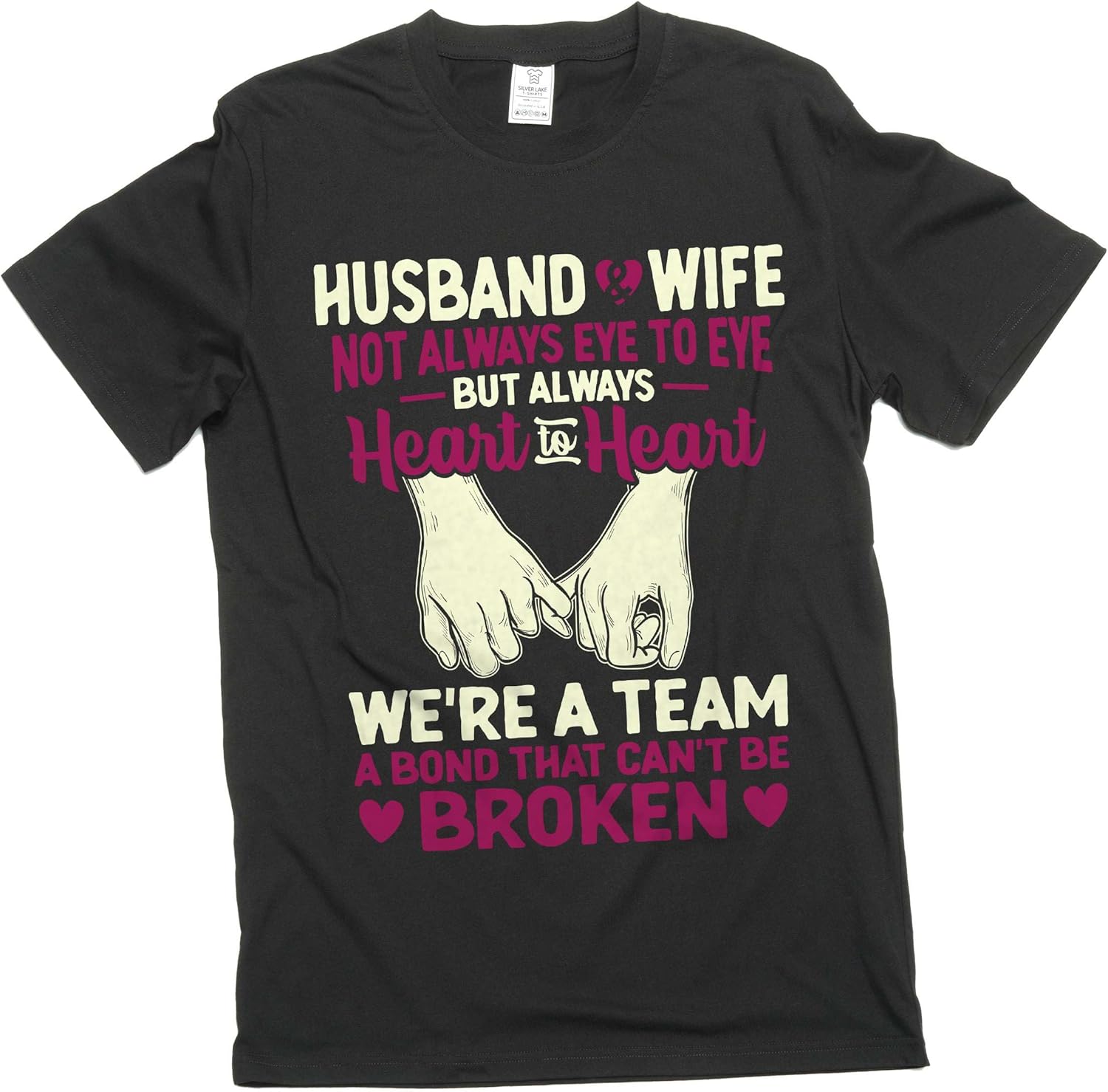 Silver Lake T-shirts Men s Husband and Wife T-Shirt Couple Valentine s Day Relationship S разноцветный