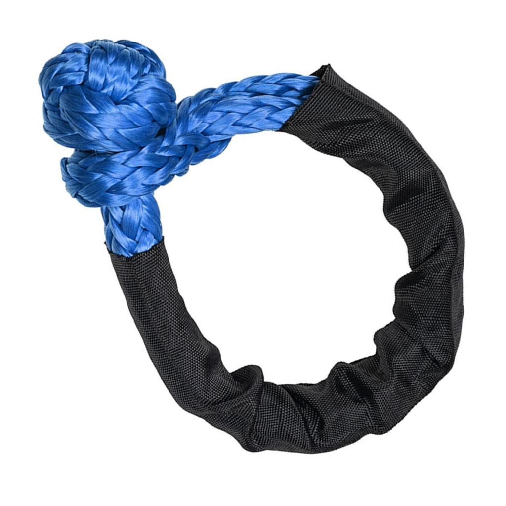 Soft Shackle 17 Tons Breaking Strength Heavy Duty Polymeric Polyethylene Road Recovery Rope for Offroad