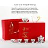 Jingdezhen Hand-painted Crystal Porcelain Kung Fu Tea Set