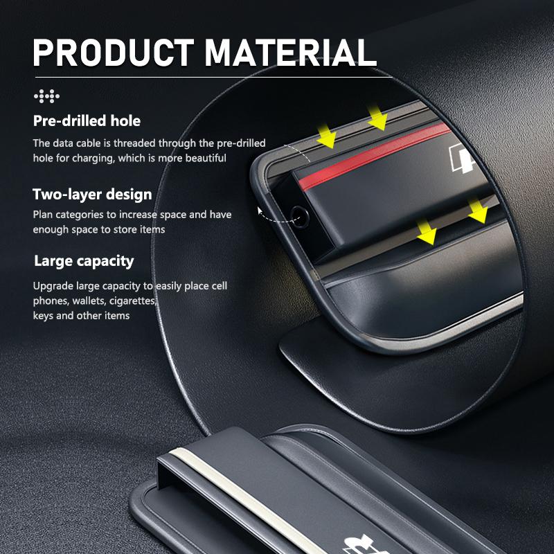 For Volkswagen VW Car Seat Gap Storage Box Vehicle Seat Crevice Filler Organizer Tiguan CC Jetta Polo Golf 4 5 6 Passat B5 B6 B7 ze9