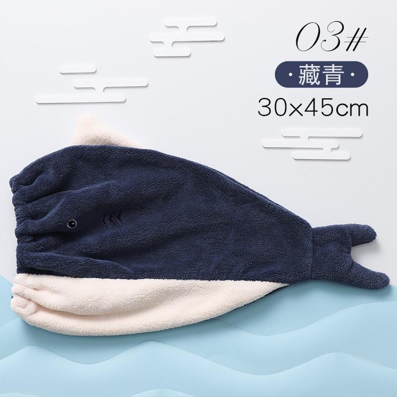 Absorbent Quick Dry Hair Towel Wrap Coral Fleece Cap Cartoon Parent Child