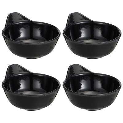 4Pcs Plastic Sauce Dish Household Seasoning Plate with Smooth Finish Easy Clean Dipping Bowl for Soy Sauce Vinegar Snacks
