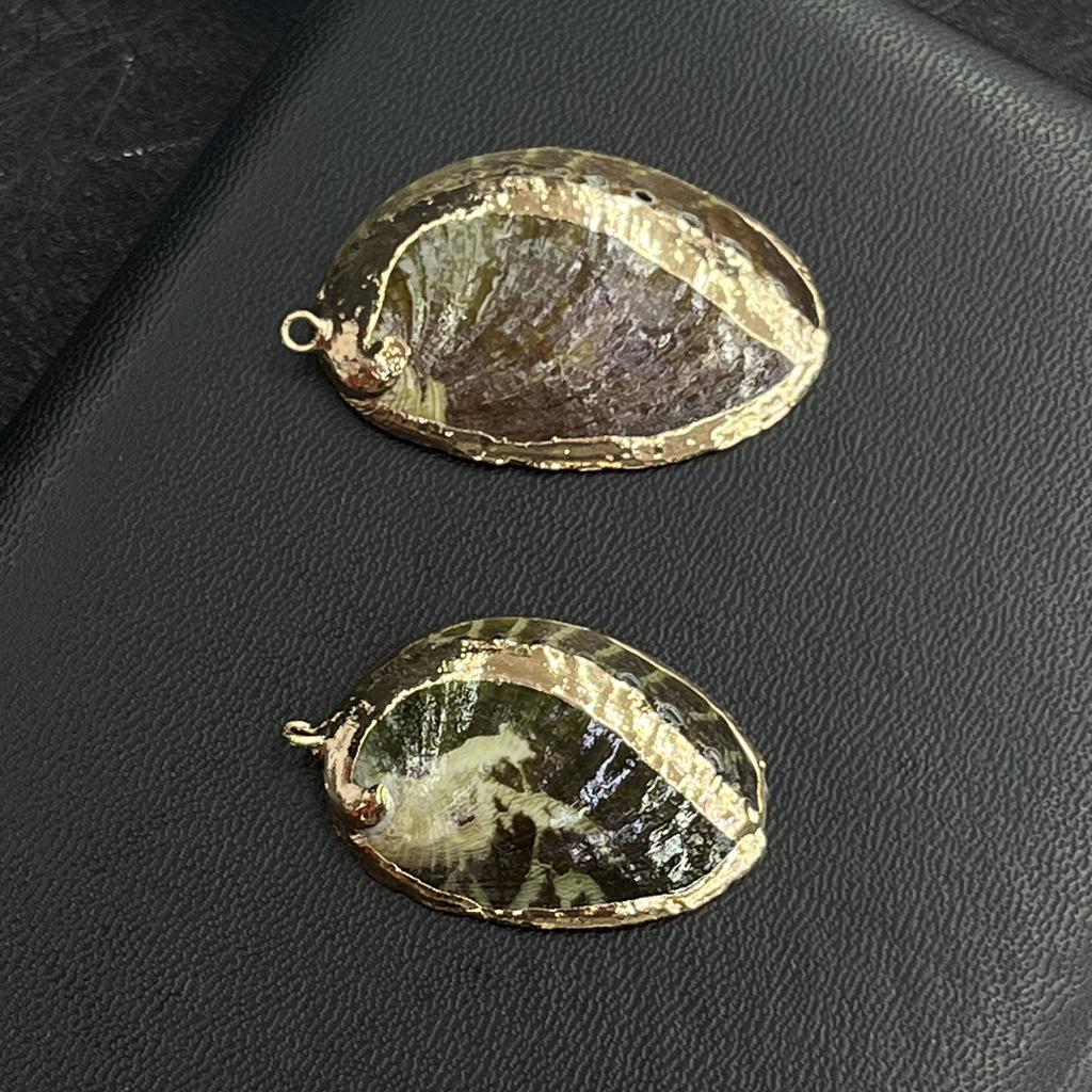 3Pcs, Natural Shell Zinc Alloy Pendant, Marine Style Irregular Charms for DIY Necklace Bracelet Anklet Accessories, Jewelry Making, Home Decor