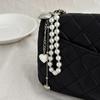 Trendiger Herz-Schlüsselanhänger Schlüssel-Schmuck Quasten Schlüsselhalter Perlen-Taschenanhänger Taschenanhänger Legierungstextur Perfekt für Tasche und Schlüssel