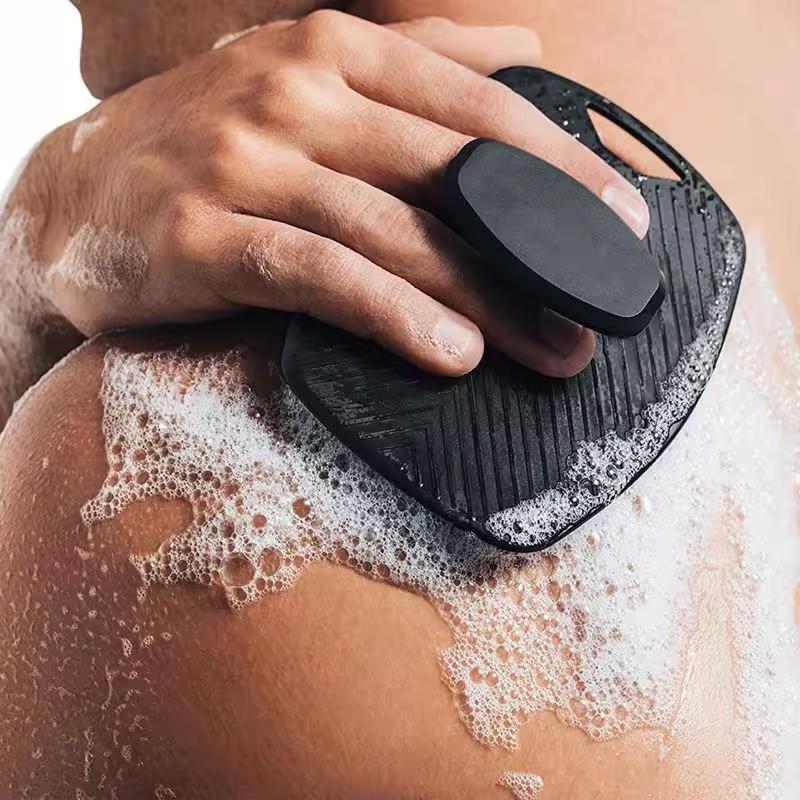 Exfoliační tělový kartáč Čisticí kartáč na záda S dírou na zavěšení Silikonový kartáč