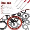 4 Pcs Hook And Pick Set Double Pointed Scribe Car Auto Oil Metal Pick O Ring Seal Puller Hooked Scriber Marking Tools For Carpenter Machinists