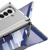 GKK Clear Electroplated Plating Hard PC Protective Folding Phone Case with Bracket Stand Holder Case for Samsung Galaxy Z Fold 7