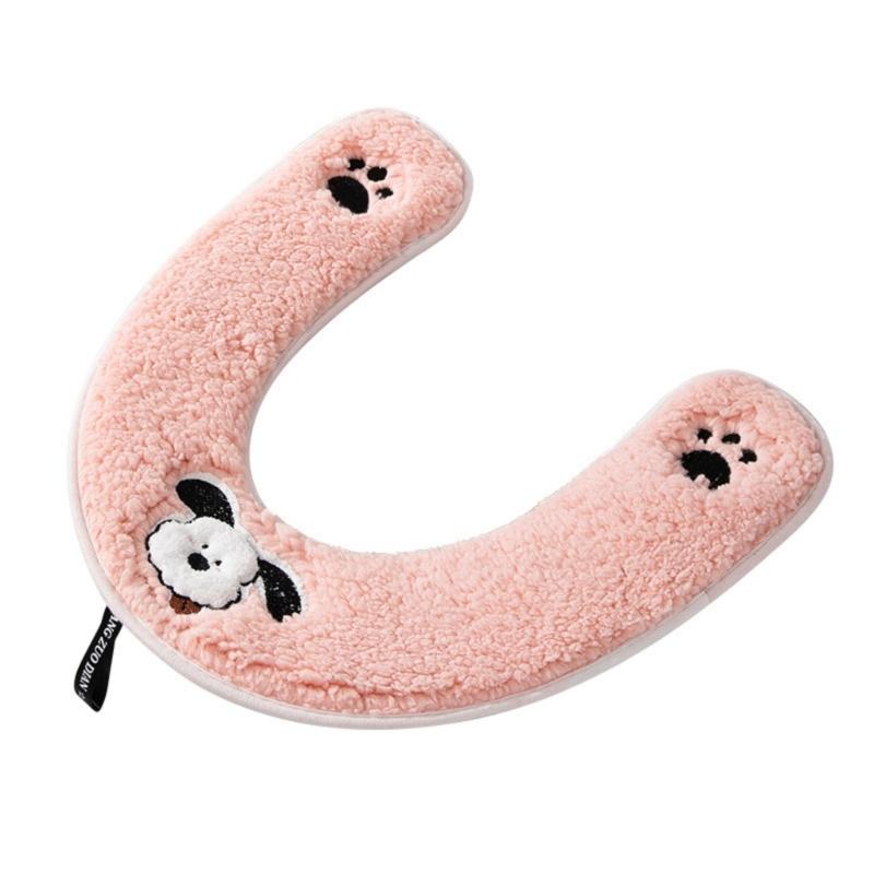 Winter Toilet Seat Cover With Handle Soft Fleece Waterproof Leather Universal Fit Cute Bathroom Accessory