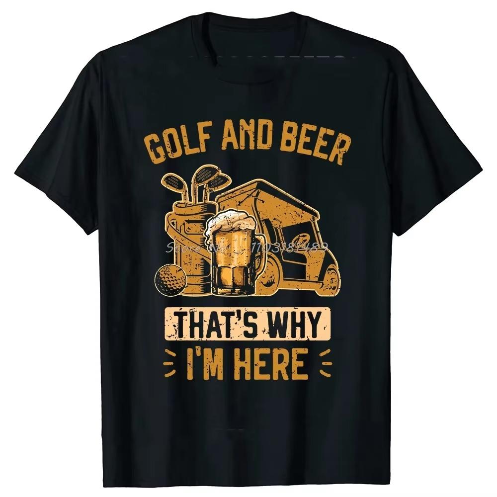 I Like Beer and Golf and Maybe 3 People Vintage T Shirts Summer Graphic  Streetwear Short Sleeve Birthday Gifts T-shirt
