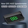 New Digital Speedometer W1 GPS HUD Plug And Play Head Up Display For all Cars Big Font KMH Windshield Projector Car Accessories