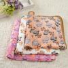 Household Winter Pet Soft Blanket Living Room Portable Folding Cartoon Style Coral Velvet Mat Sofa Couch Sleeping Pad