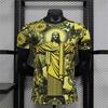 Sommer Fotball Treningstopp Brasil Spesialutgave Jesus Svart Grå Fotballdrakt Voksen Barn Utendørs Herre T-skjorter Hot Topp