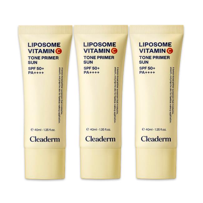 Cleaderm Liposome Vitamin C Tone Primer Sun 40ml (3 Options) - DAISO