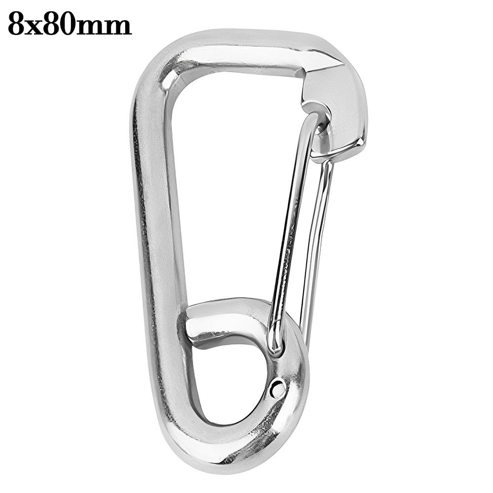 D-Buckle Lock Screw Lock Climbing Gear Carabiner Chain Connecting Ring Safety Snap Hook Carabiners